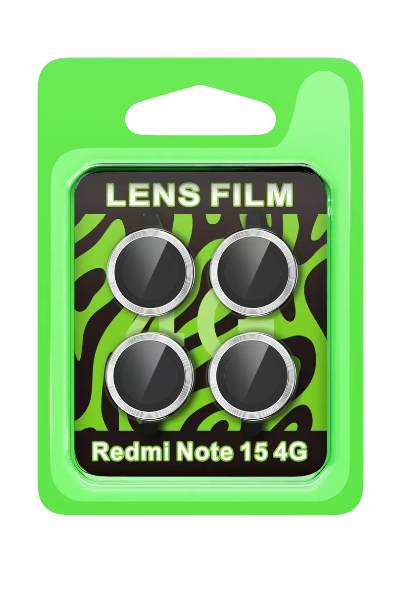 Mey İthalat® Redmi Note 15 4G Raze Metal Kamera Lens - Gümüş