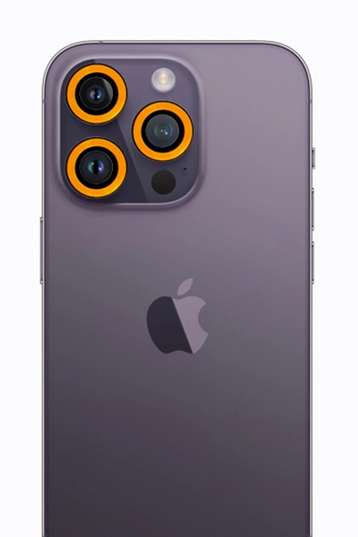 Mey İthalat® iPhone 12 Pro Max Neon Fosforlu Kamera Lens - Sarı