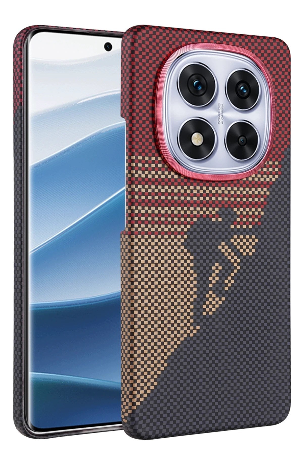 Mey İthalat® Redmi Note 14 Pro Plus Vega Magsafe Kapak - Kırmızı