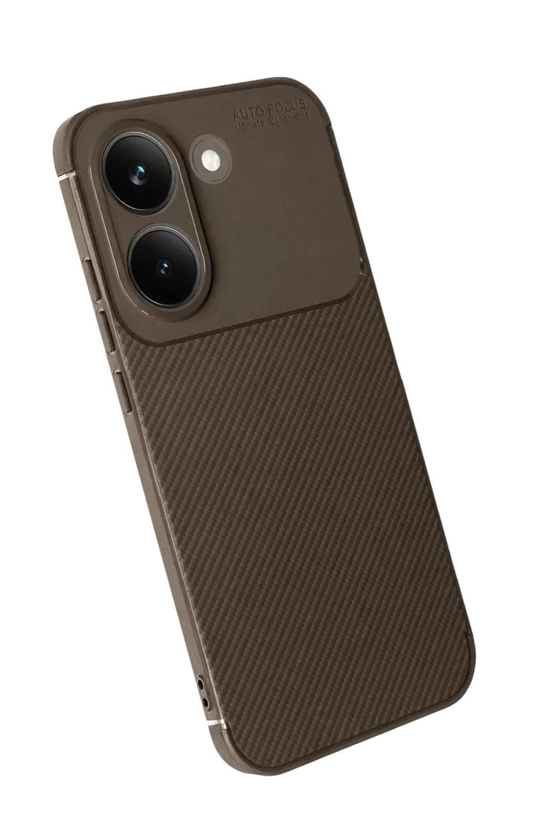 Mey İthalat® Poco X8 Pro Auto Focus Karbon Kapak - Kahverengi