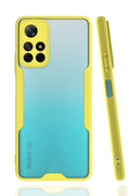 Mey İthalat® Redmi Note 11T Kılıf Platin Silikon - Sarı