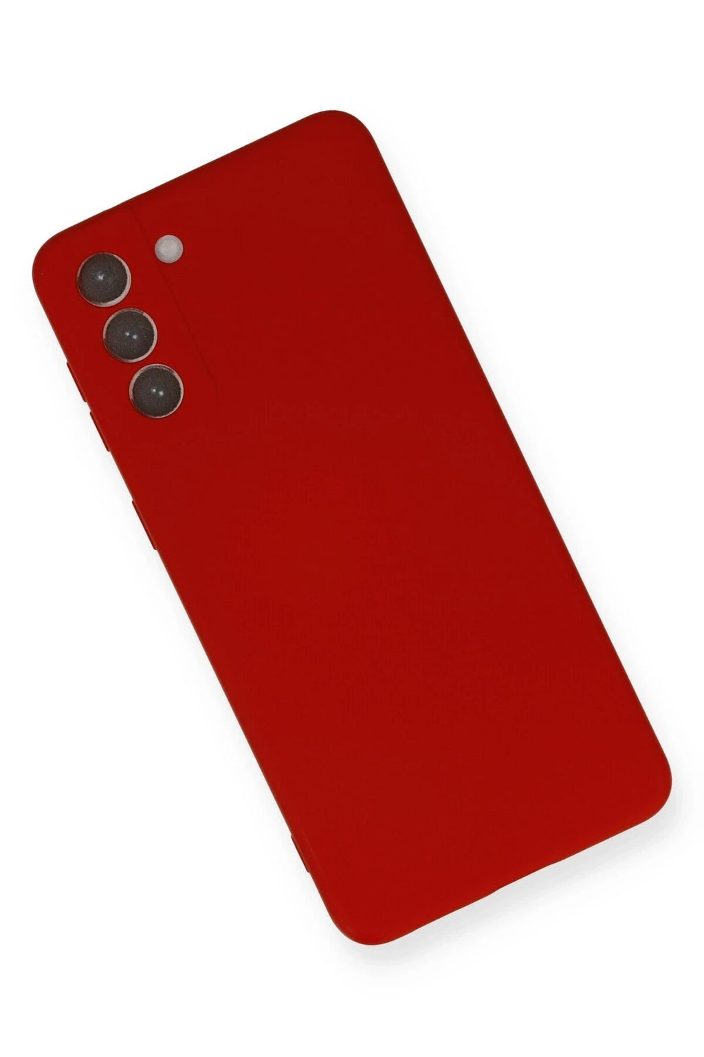 Mey İthalat® Samsung Galaxy S21 Plus Kılıf Nano içi Kadife Silikon - Kırmızı