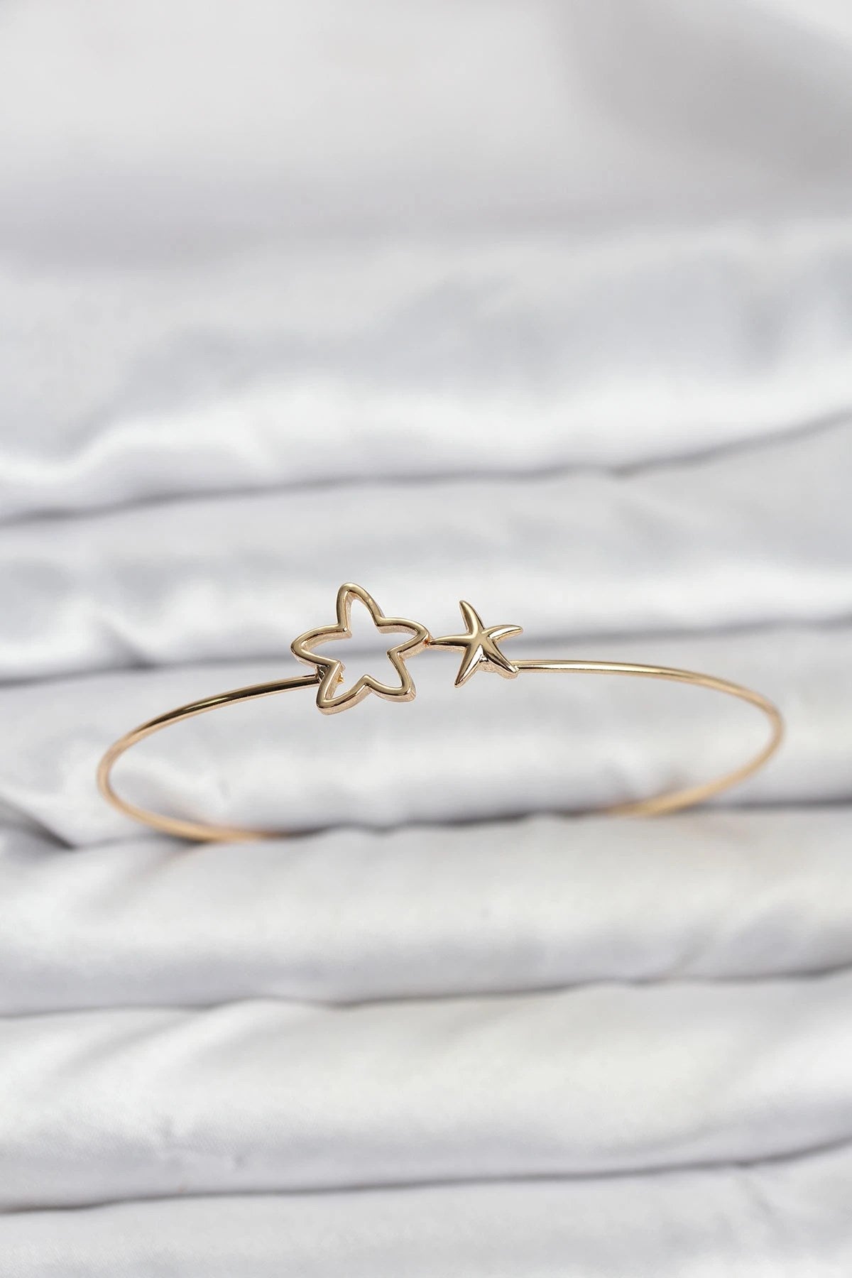 Mey İthalat® Yıldız Model Gold Renk Bileklik