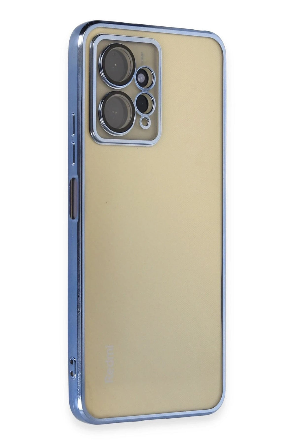 Mey İthalat® Redmi Note 12 4G Kılıf Lensli Silikon - Açık Mavi
