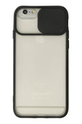 Mey İthalat® iPhone 6 Plus Kılıf Palm Buzlu Kamera Sürgülü Silikon - Siyah