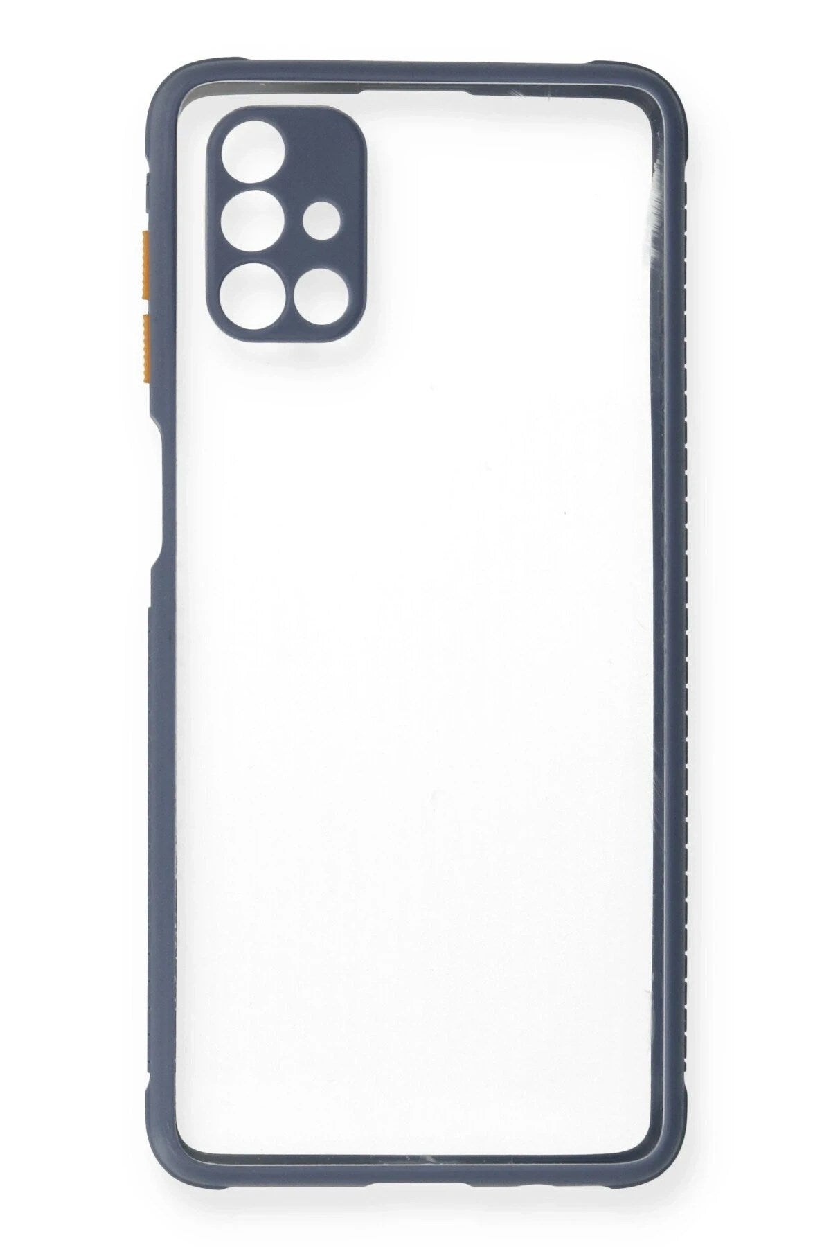 Mey İthalat® Samsung Galaxy M51 Kılıf Miami Şeffaf Silikon - Gri