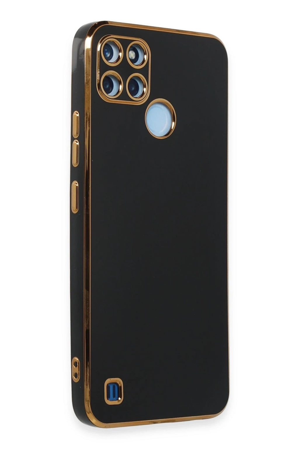Mey İthalat® Realme C25Y Kılıf Volet Silikon - Siyah