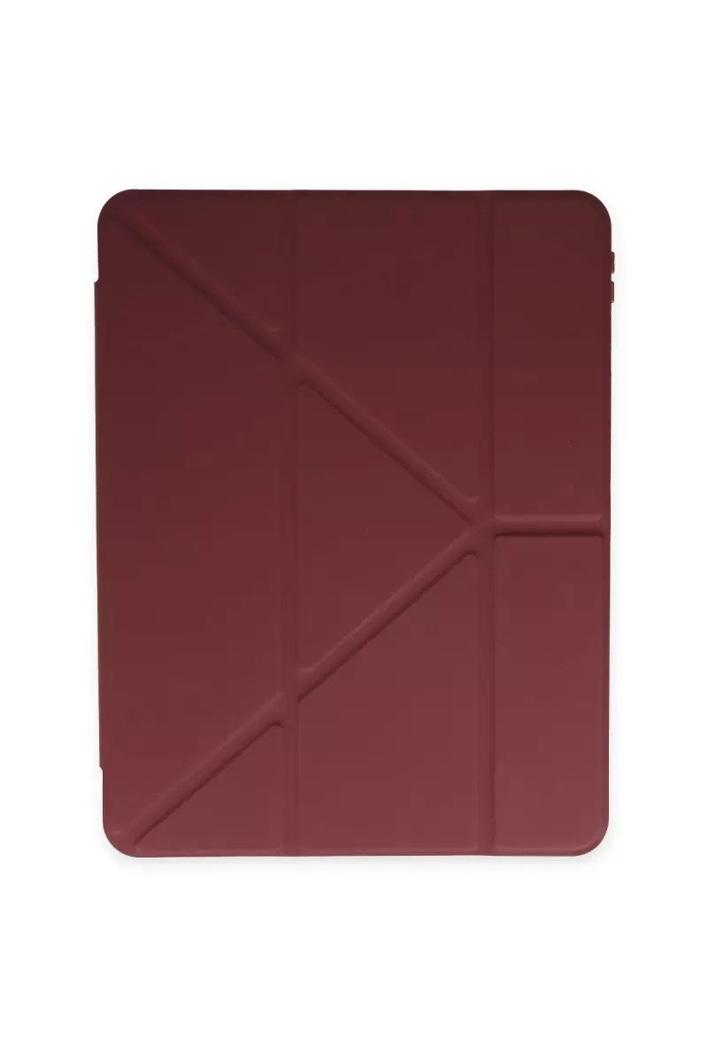 Mey İthalat® iPad 2022 10.9 (10.nesil) Kılıf Kalemlikli Mars Tablet Kılıfı - Mürdüm