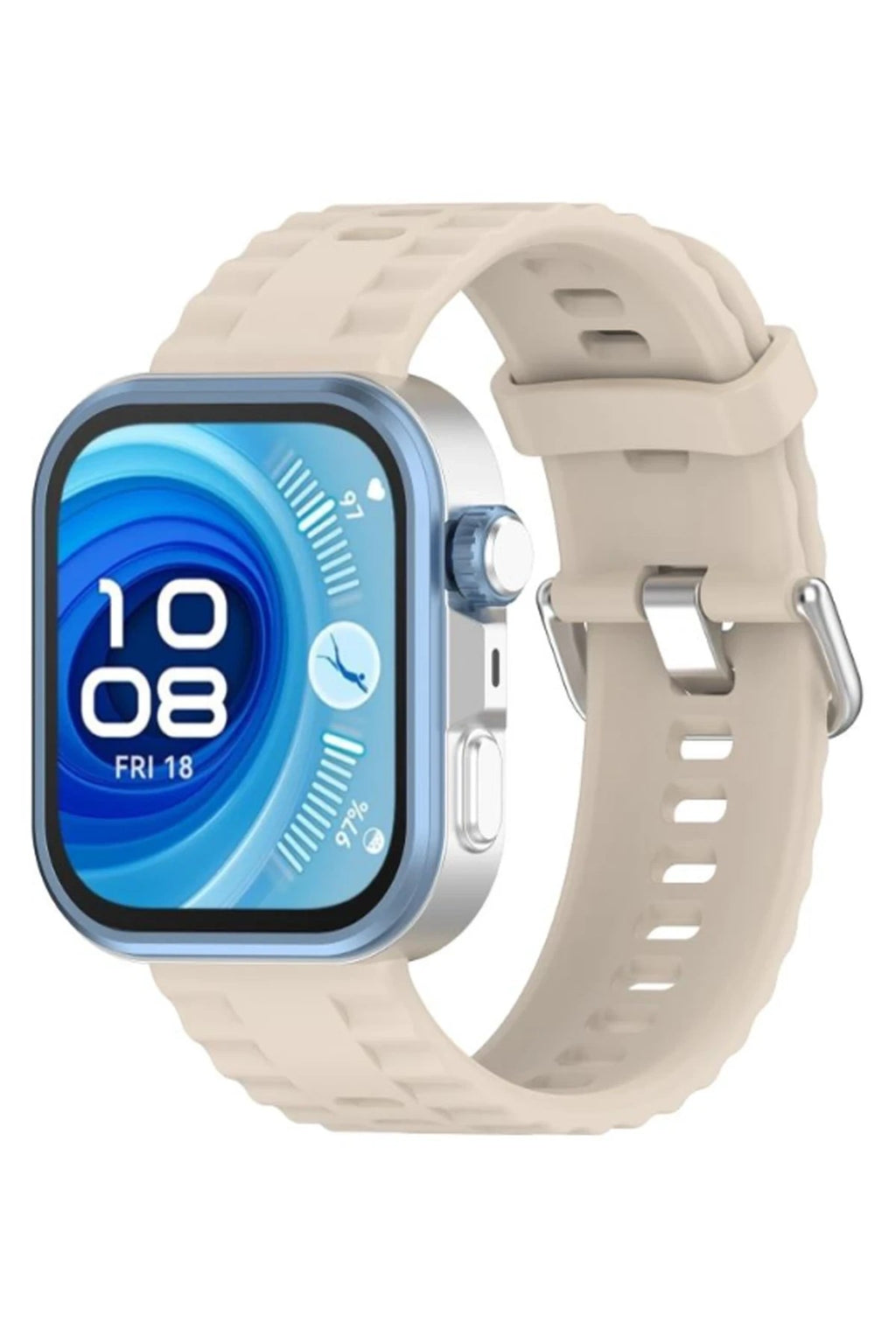 Mey İthalat® Huawei Watch Fit 3 Klasik Kordon - Krem