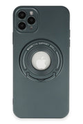 Mey İthalat® iPhone 12 Pro Kılıf Lukka Magneticsafe Kapak - Koyu Yeşil