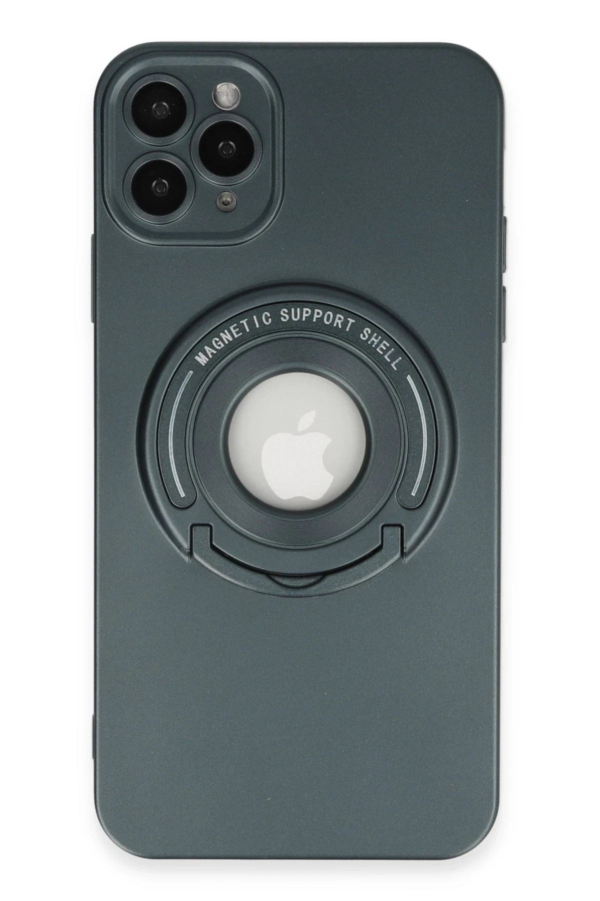 Mey İthalat® iPhone 12 Pro Kılıf Lukka Magneticsafe Kapak - Koyu Yeşil