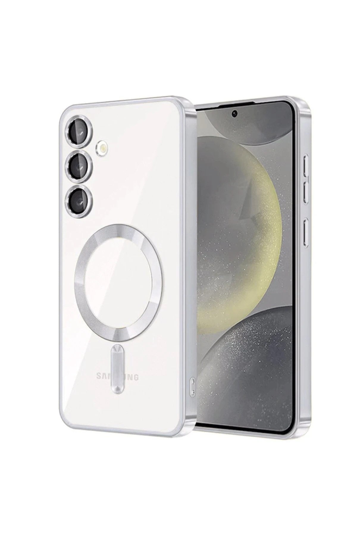 Mey İthalat® Samsung Galaxy S24 Kılıf Kross Magneticsafe Kapak - Titan Gri