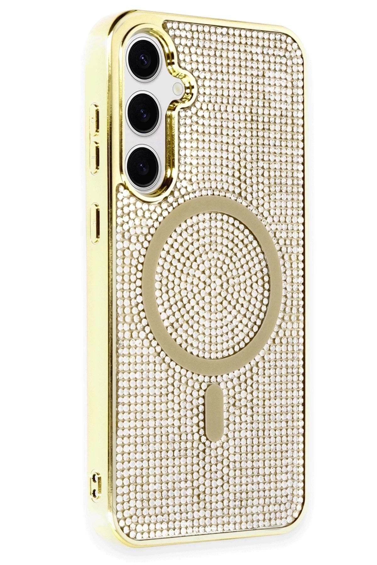 Mey İthalat® Samsung Galaxy S23 Kılıf Helen Magsafe Kapak - Gold