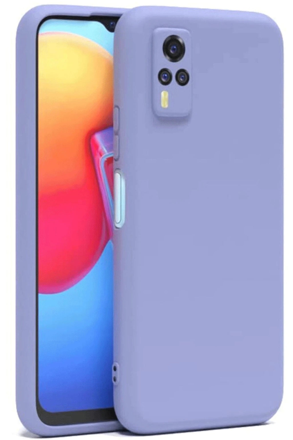 Mey İthalat® Vivo Y53S Kılıf Nano içi Kadife Silikon - Lila