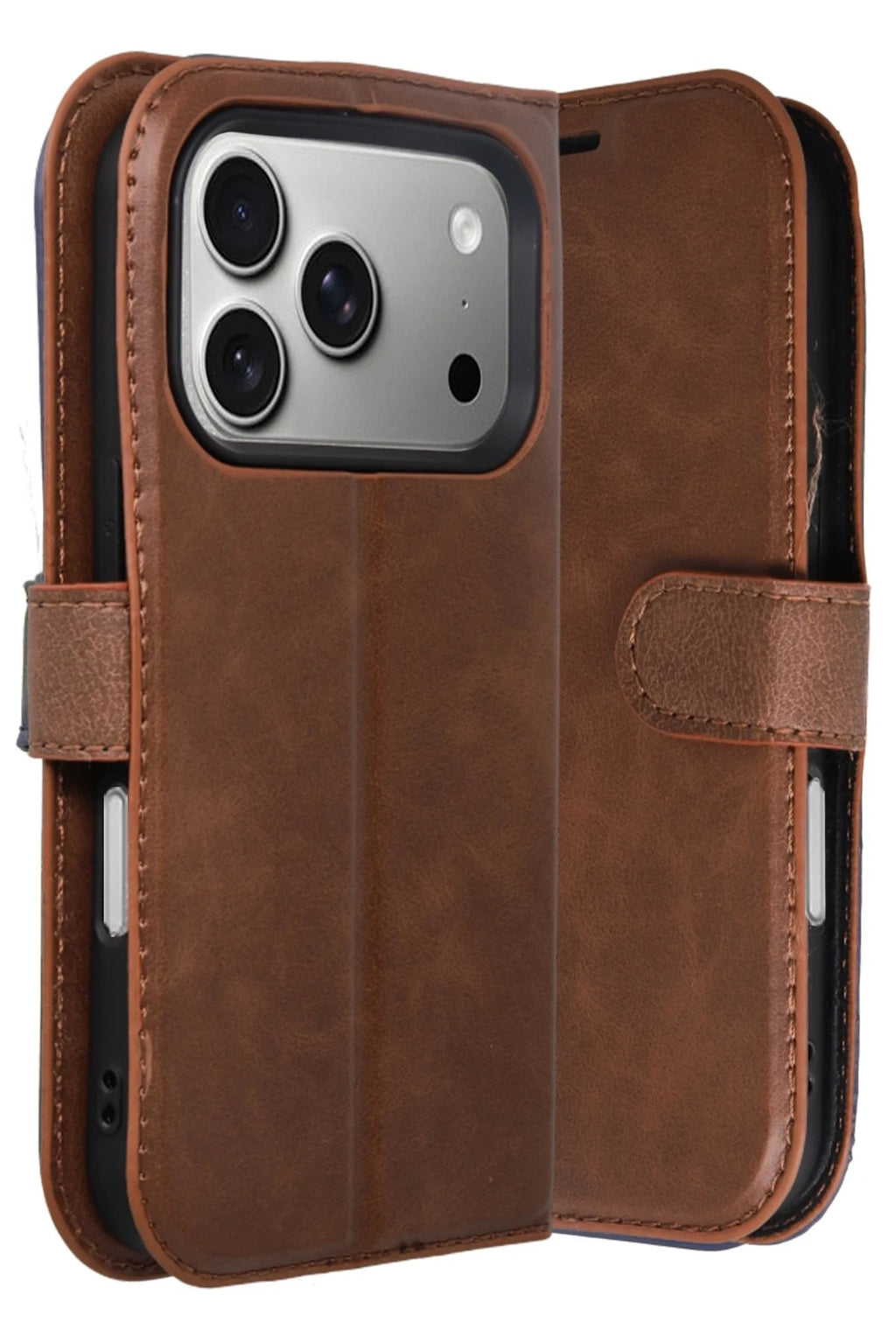 Mey İthalat® iPhone 17 Pro Trend S Plus Kapaklı Kılıf - Taba