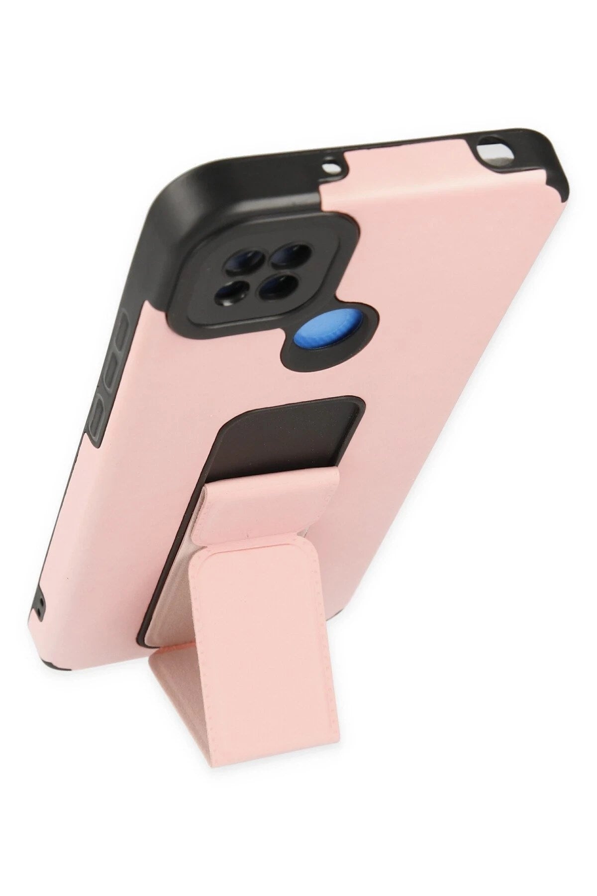Mey İthalat® Redmi 9C Kılıf Mega Standlı Silikon - Pudra