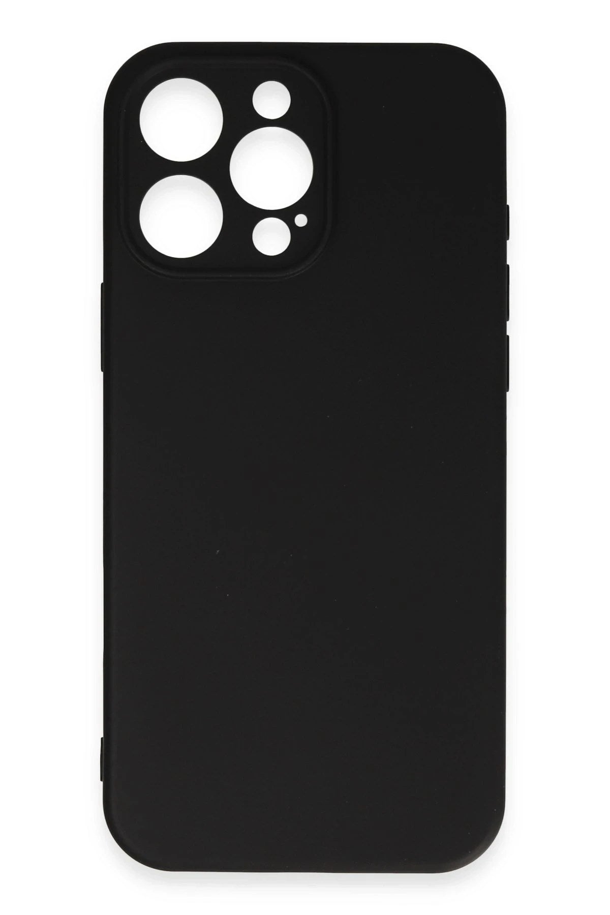 Mey İthalat® iPhone 16 Pro Max Kılıf Nano içi Kadife Silikon - Siyah