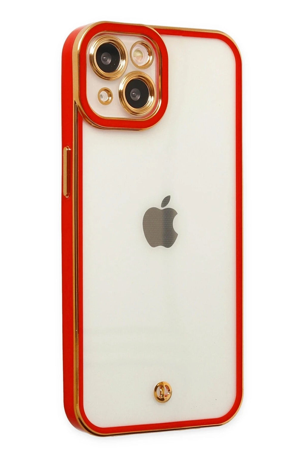 Mey İthalat® iPhone 14 Plus Kılıf Liva Lens Silikon - Kırmızı