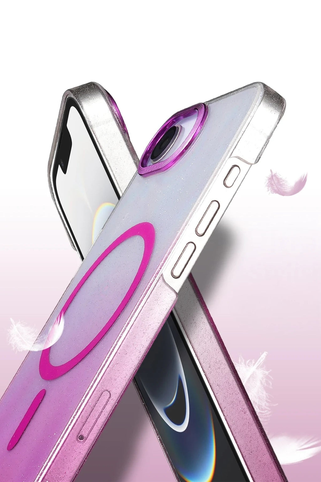 Mey İthalat® iPhone 16E Glossy Magsafe Kapak - Mavi