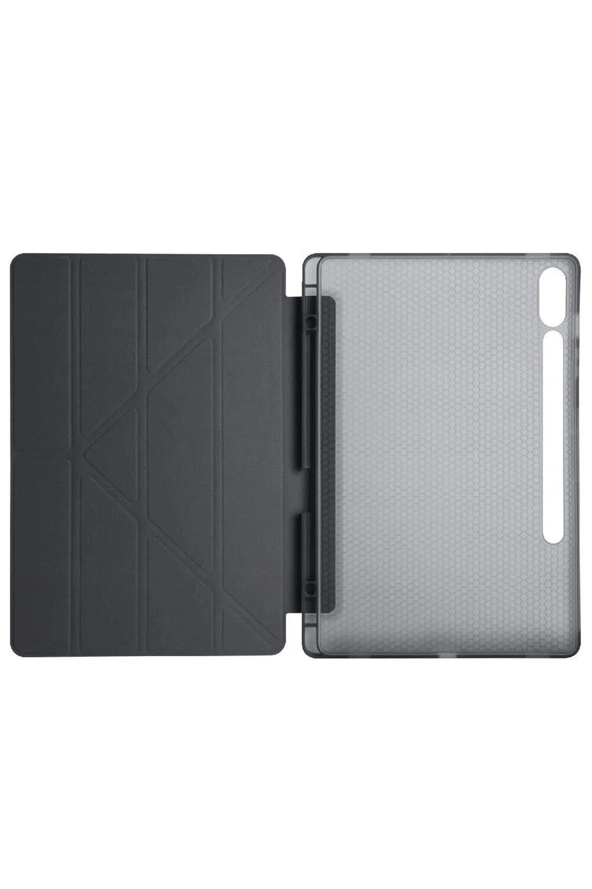 Mey İthalat® Samsung Galaxy X510 Tab S9 FE 11 Kılıf Kalemlikli Mars Tablet Kılıfı - Siyah