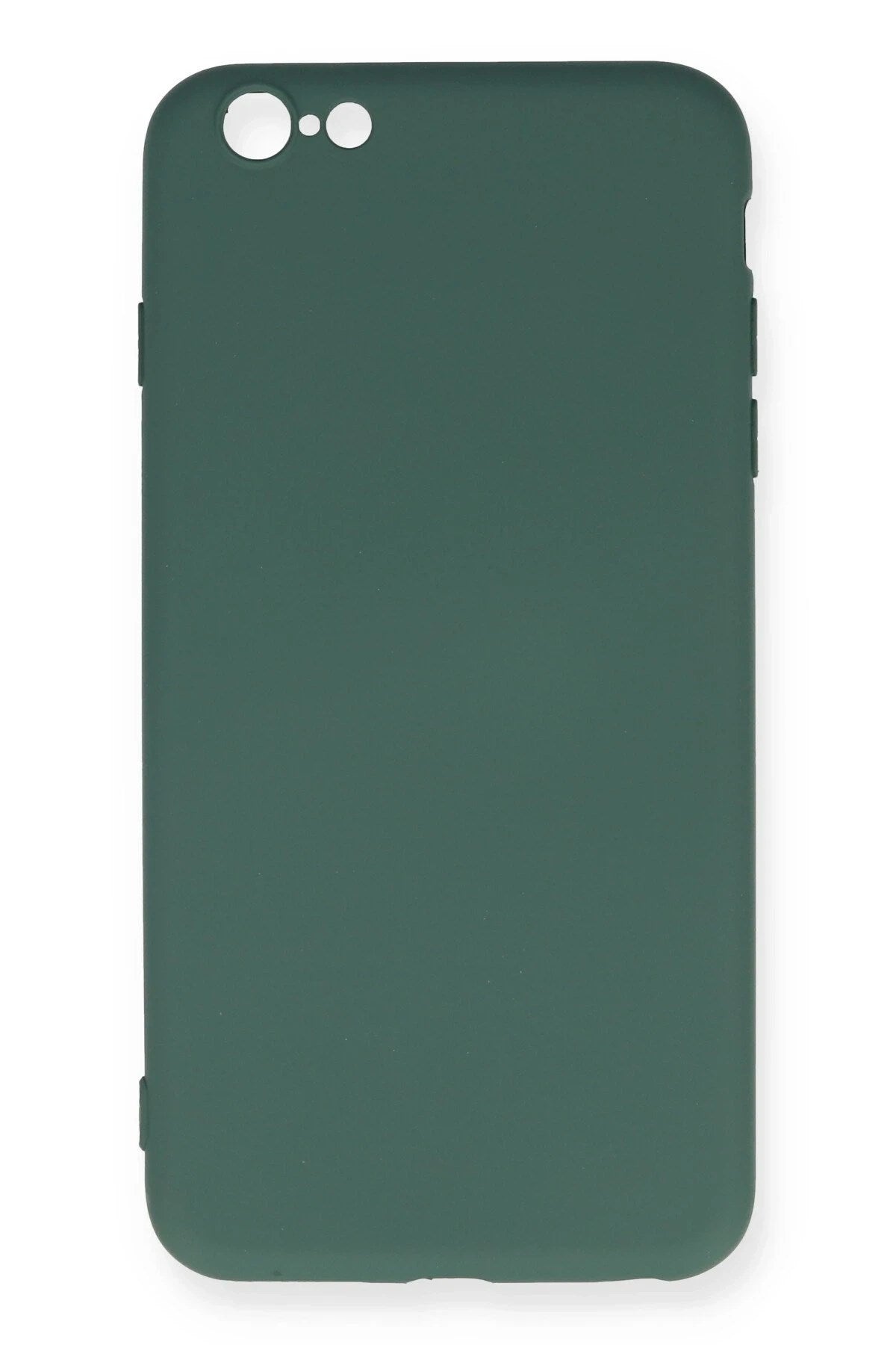 Mey İthalat® iPhone 6 Plus Kılıf Nano içi Kadife Silikon - Koyu Yeşil