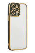 Mey İthalat® iPhone 14 Pro Max Kılıf Liva Lens Silikon - Siyah