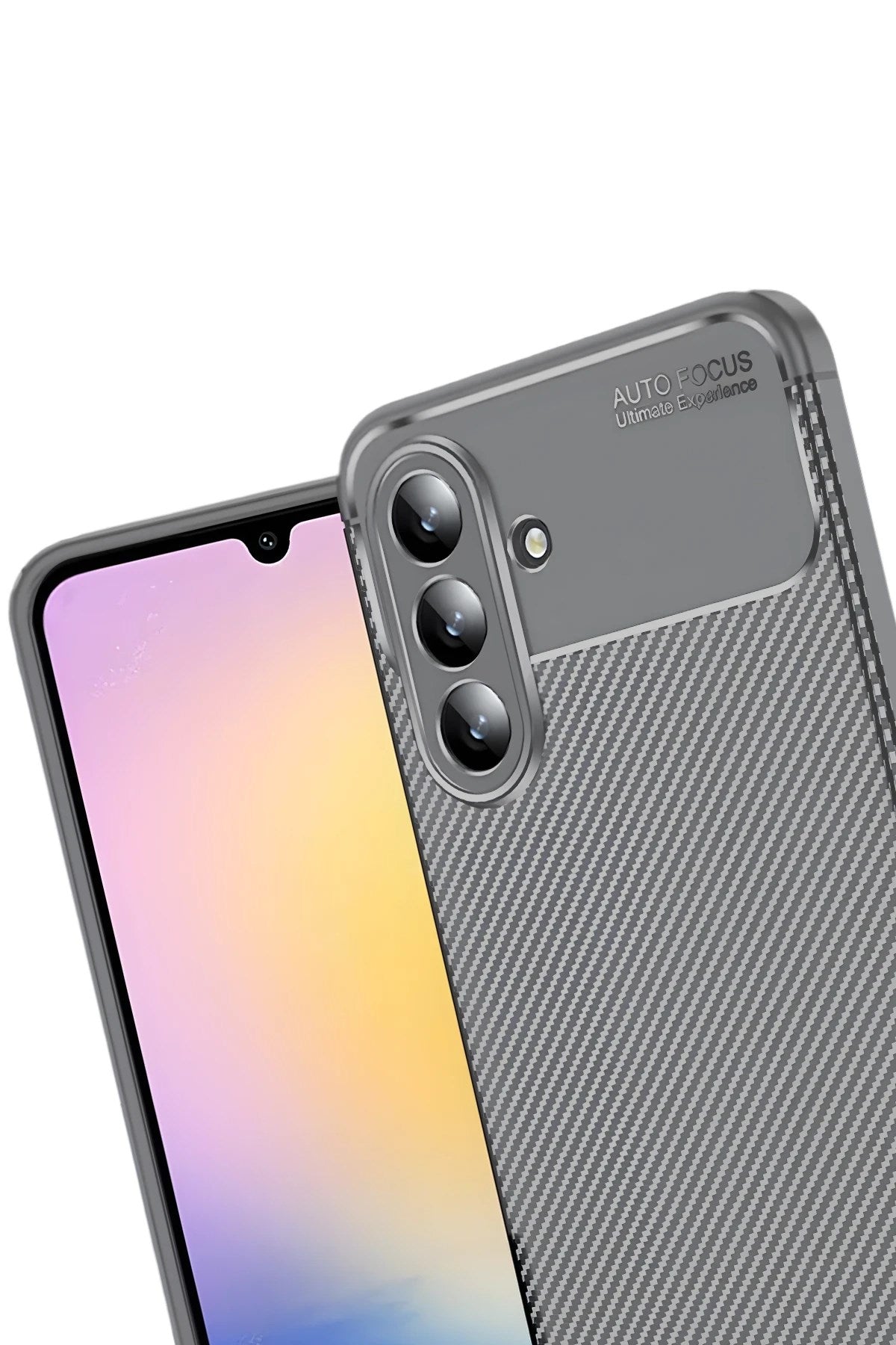 Mey İthalat® Samsung Galaxy S25 FE Auto Focus Karbon Kapak - Gri
