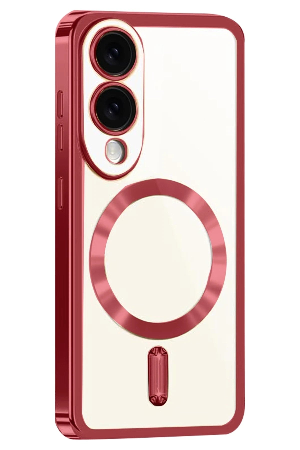 Mey İthalat® Samsung Galaxy S25 Edge Kross Magneticsafe Kapak - Kırmızı
