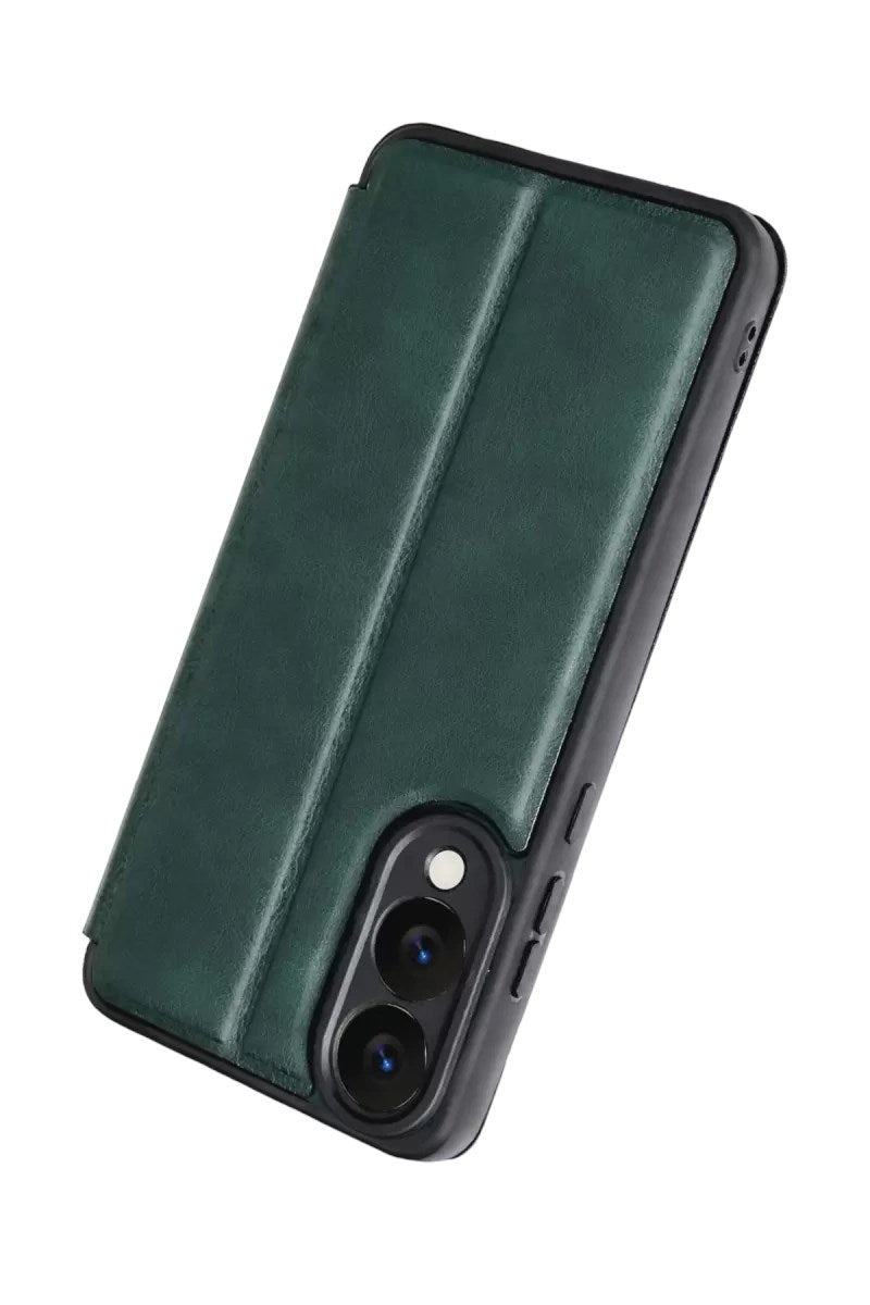 Mey İthalat® Samsung Galaxy S25 Edge Flip Cover - Koyu Yeşil