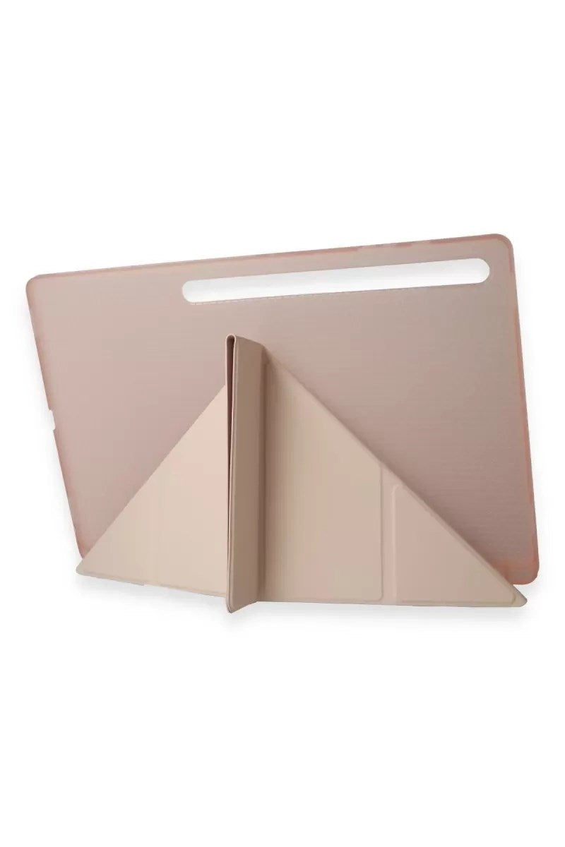 Mey İthalat® Samsung Galaxy Tab A9 Kılıf Kalemlikli Mars Tablet Kılıfı - Rose Gold