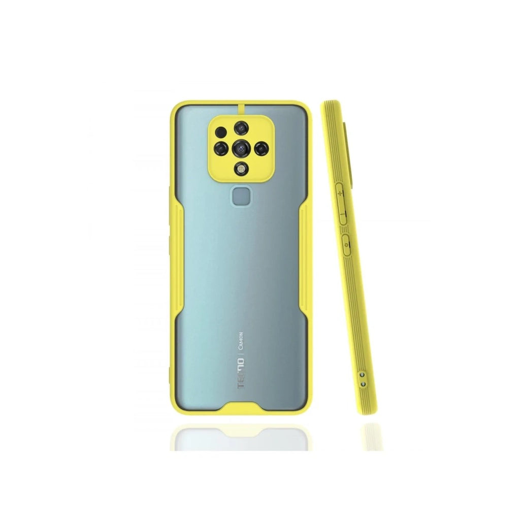 Mey İthalat® Tecno Camon 16 Kılıf Platin Silikon - Sarı