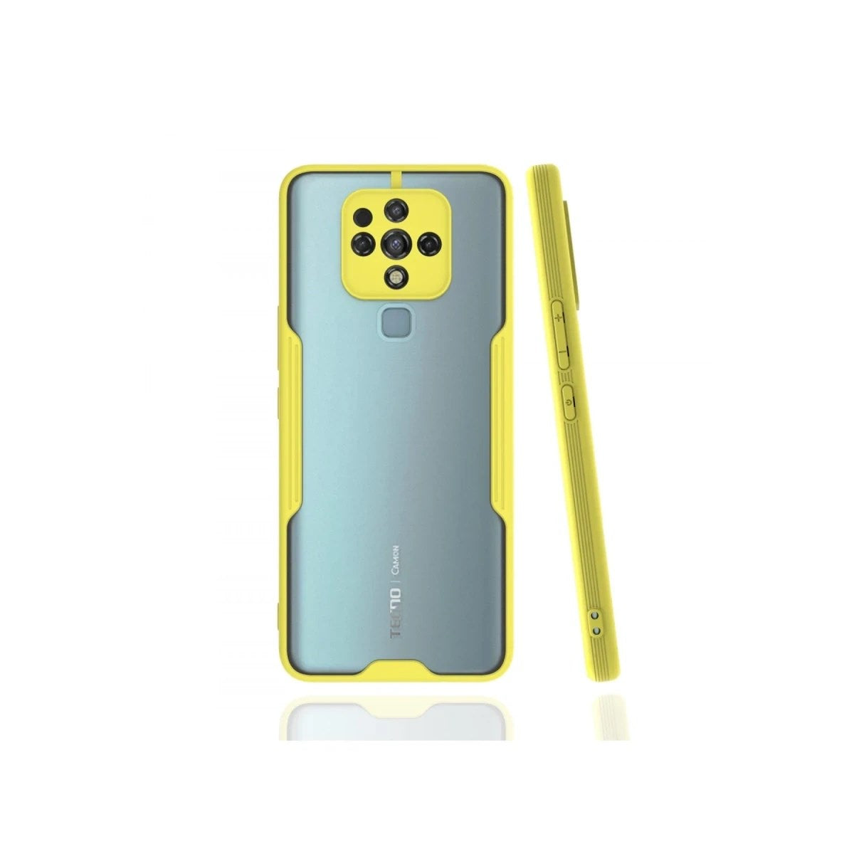 Mey İthalat® Tecno Camon 16 Kılıf Platin Silikon - Sarı