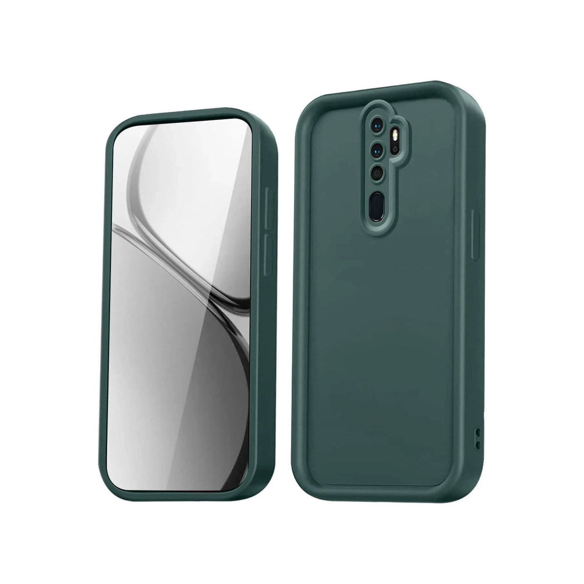 Mey İthalat® Redmi Note 8 Pro Kılıf Viera Silikon - Koyu Yeşil