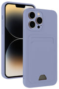 Mey İthalat® iPhone 13 Pro Kılıf Kelvin Kartvizitli Silikon - Lila