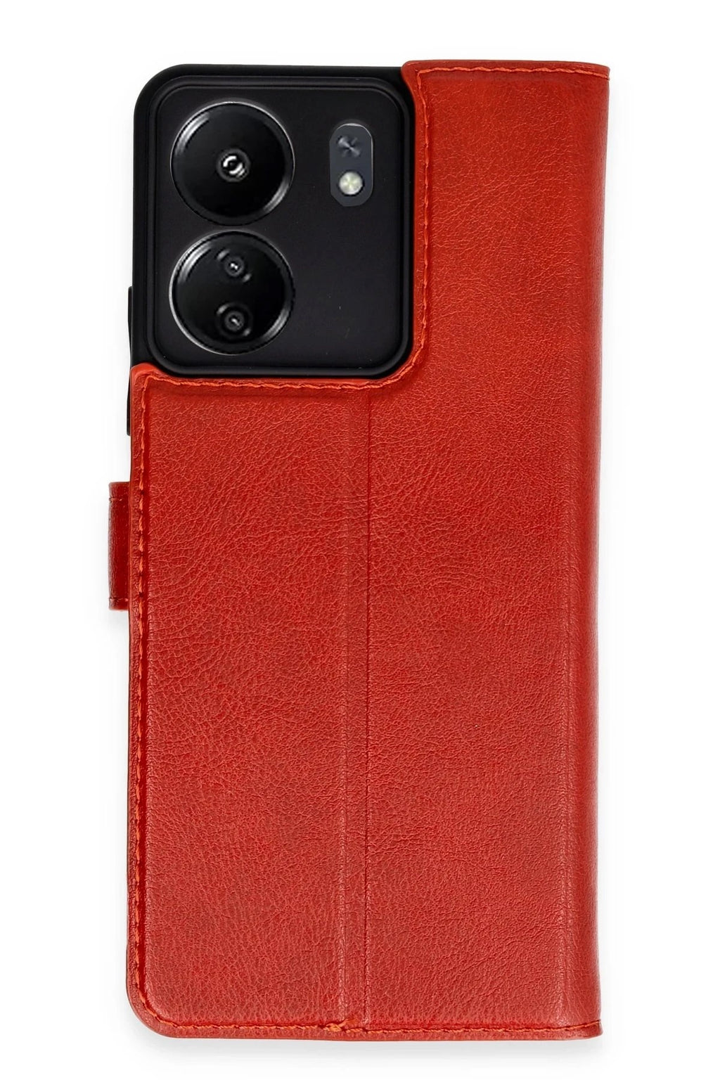 Mey İthalat® Redmi 13C Kılıf Trend S Plus Kapaklı Kılıf - Kırmızı