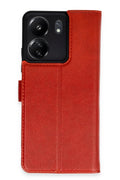 Mey İthalat® Redmi 13C Kılıf Trend S Plus Kapaklı Kılıf - Kırmızı