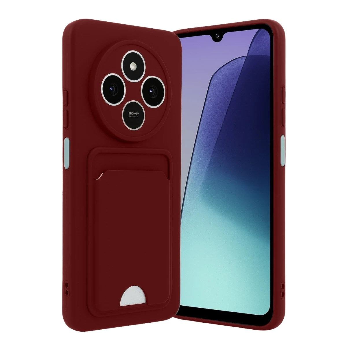 Mey İthalat® Redmi 14C Kelvin Kartvizitli Silikon - Bordo