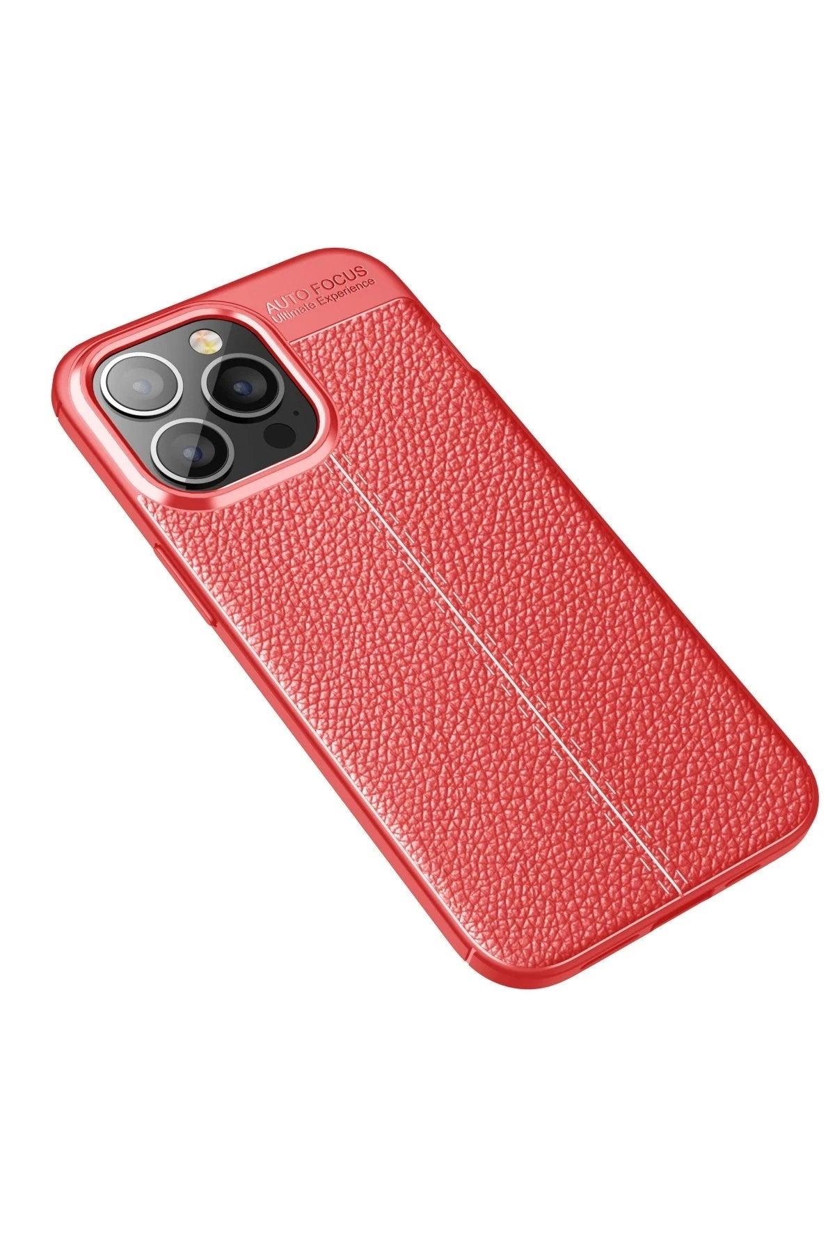 Mey İthalat® iPhone 13 Pro Max Kılıf Auto Focus Kapak - Kırmızı