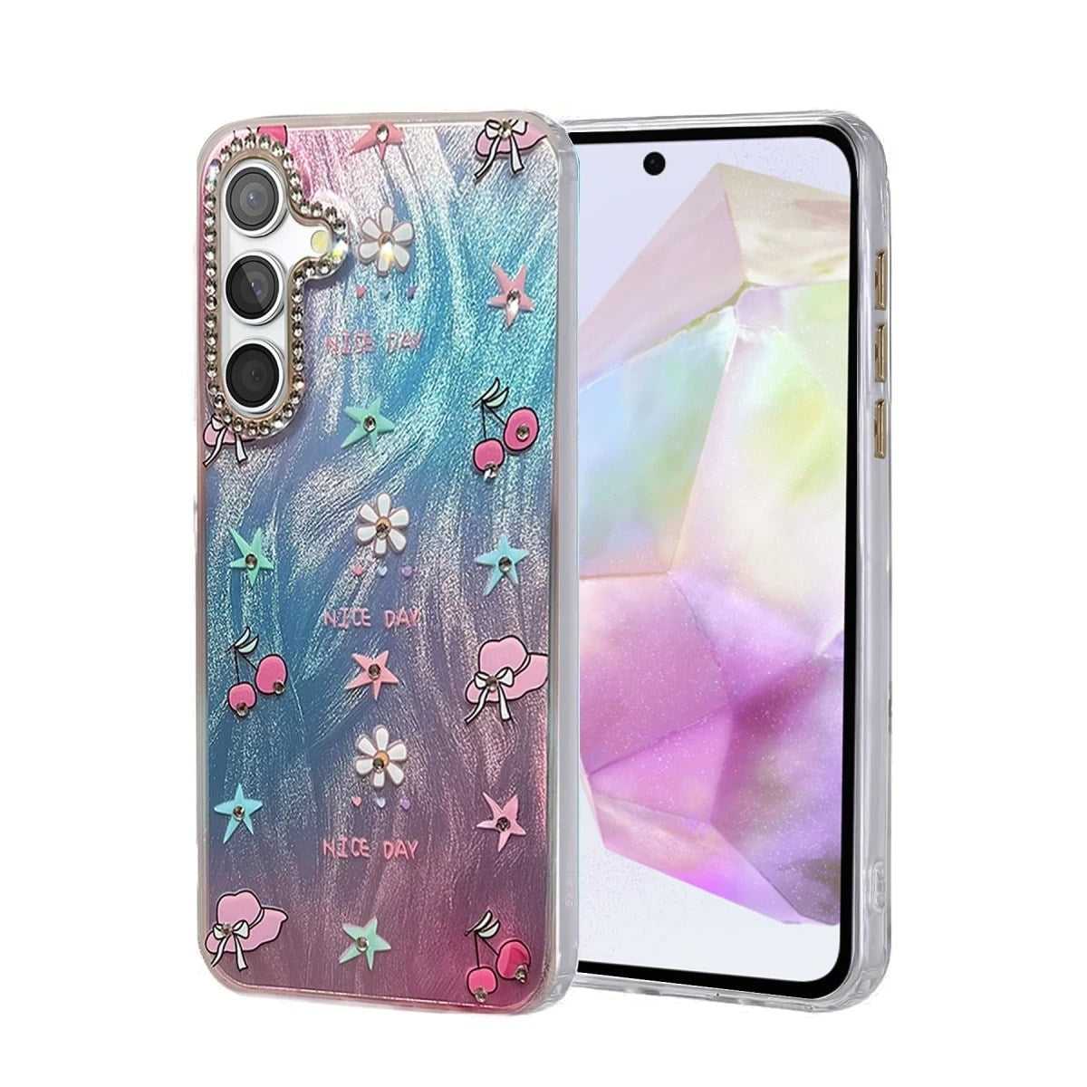 Mey İthalat® Samsung Galaxy A35 5G Kılıf Blade Aynalı Desenli Kapak - Desen 4