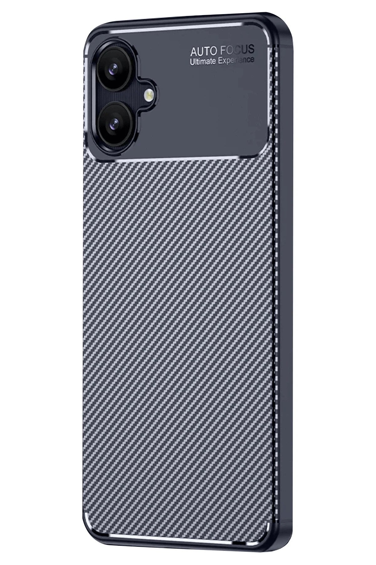 Mey İthalat® Samsung Galaxy A06 Kılıf Auto Focus Karbon Kapak - Lacivert