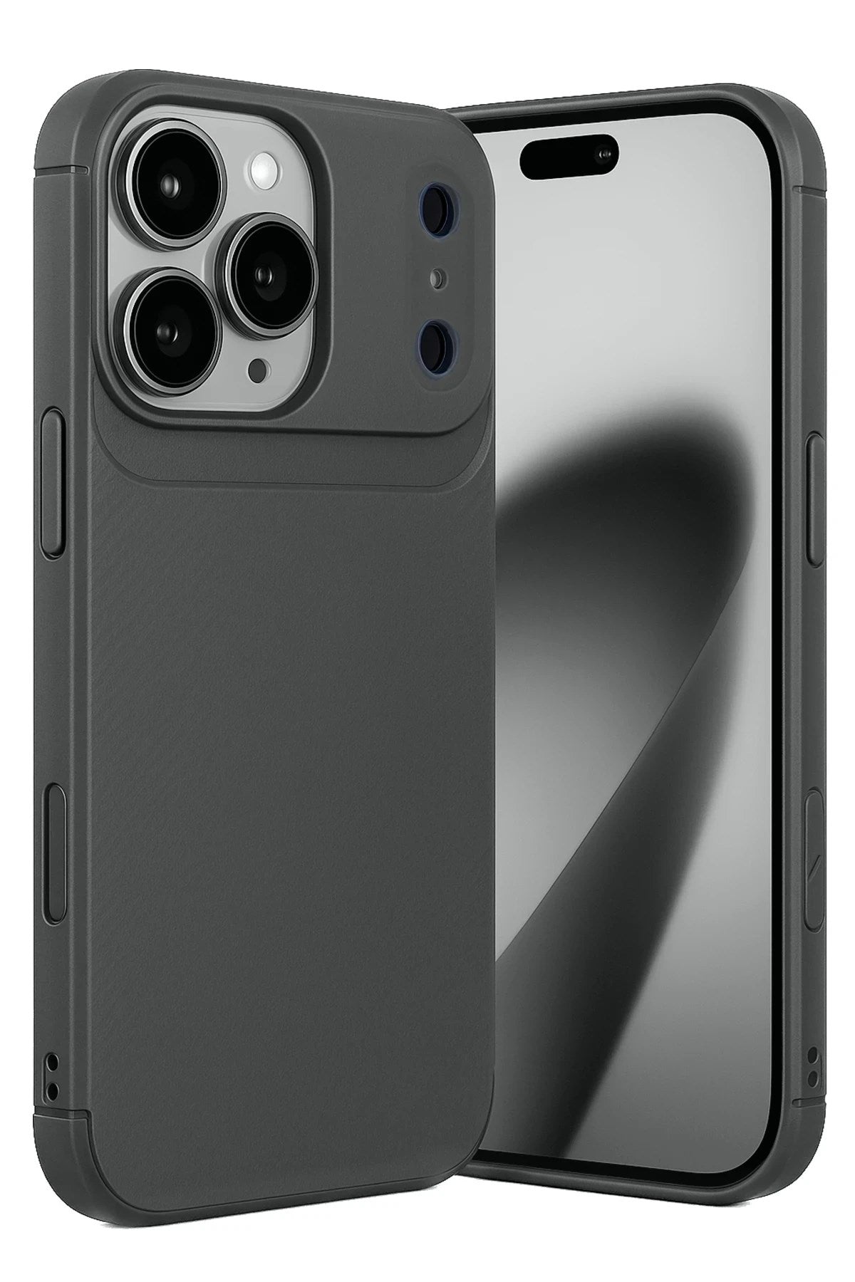 Mey İthalat® iPhone 17 Pro Auto Focus Karbon Kapak - Gri