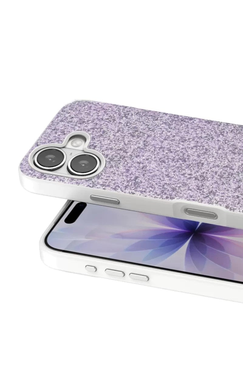 Mey İthalat® iPhone 17 Bright Simli Kapak - Lila