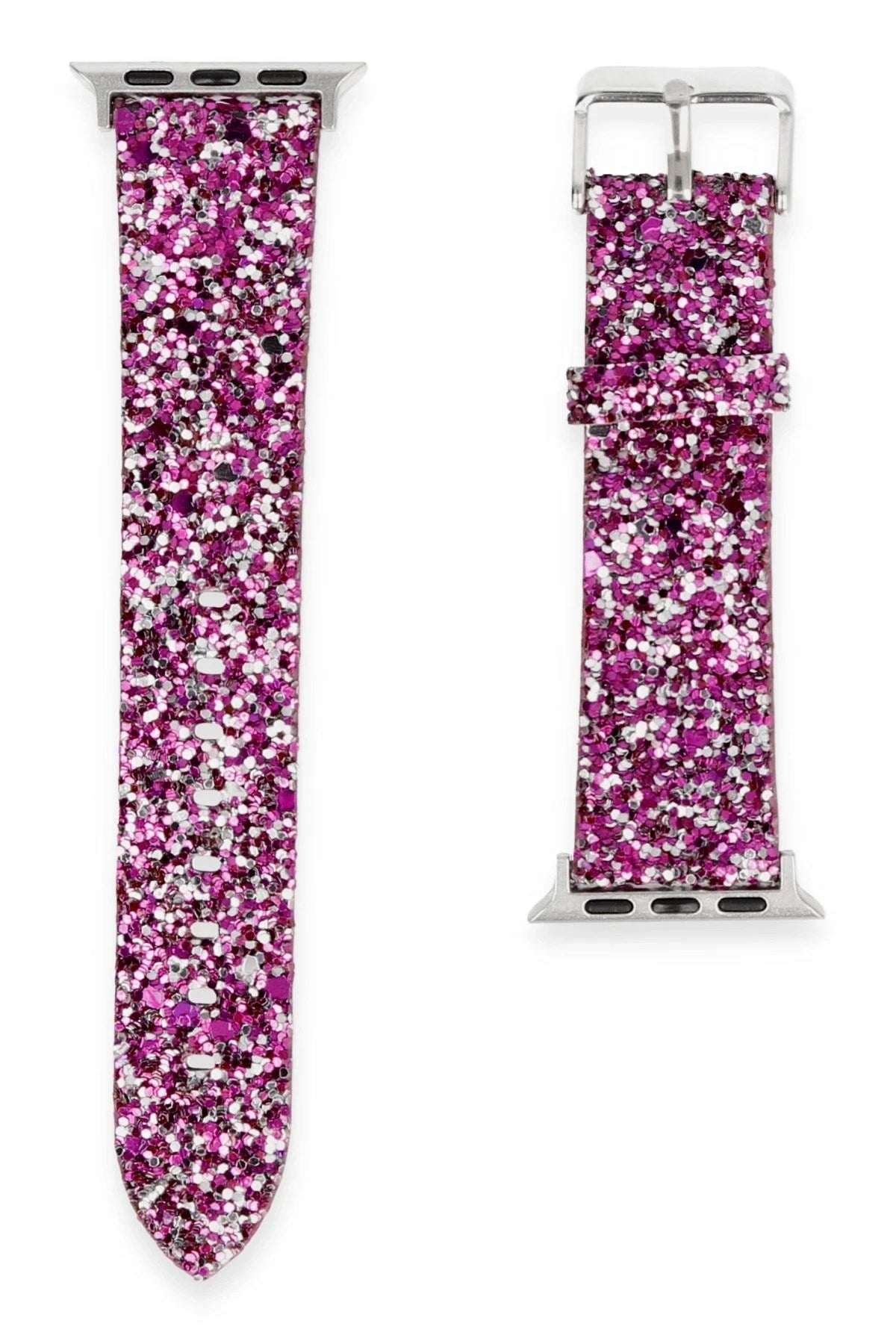 Mey İthalat® Watch 38mm Starry Taşlı Kordon - Derin Mor