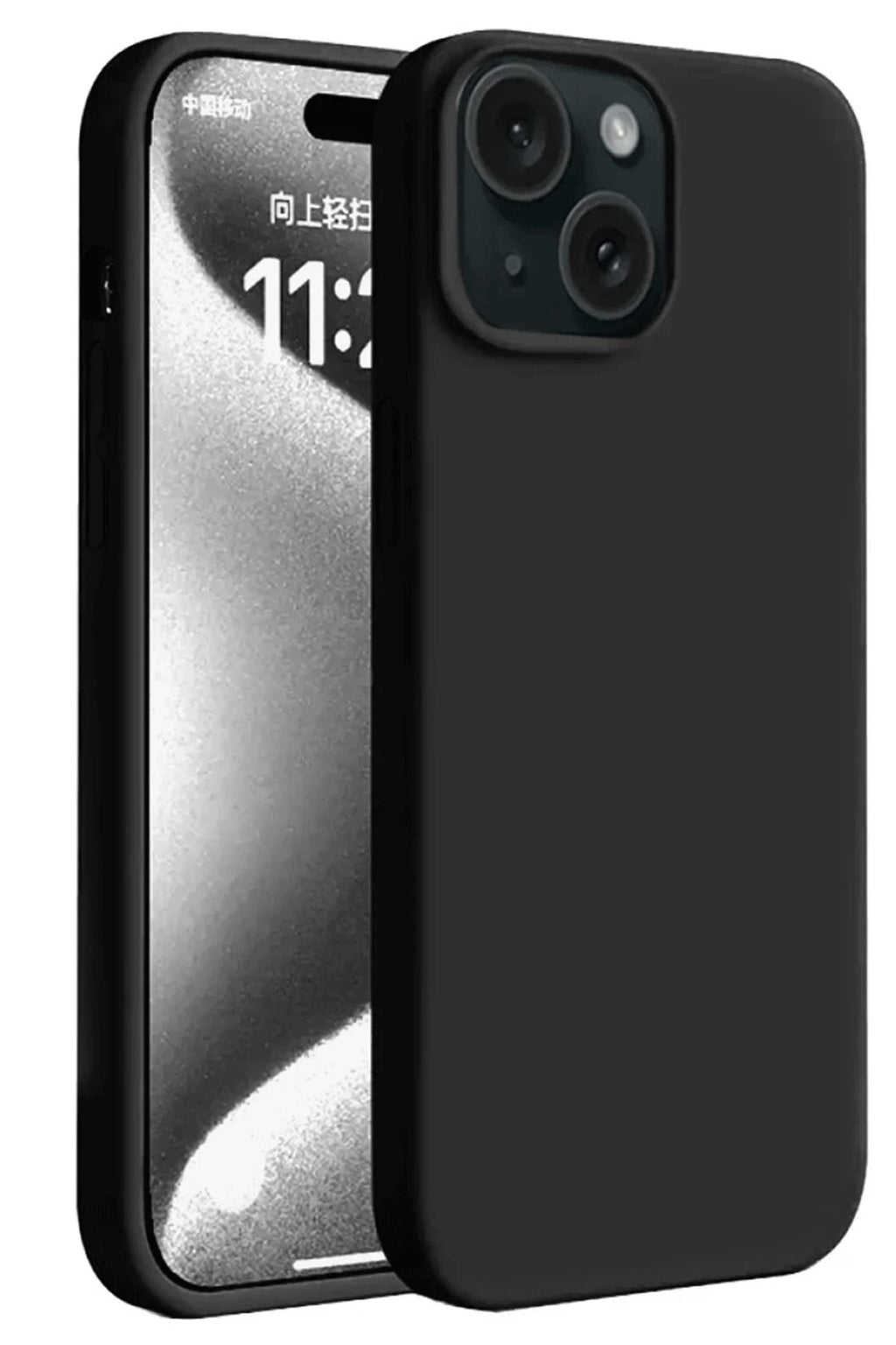 Mey İthalat® iPhone 15 Kılıf First Silikon - Siyah