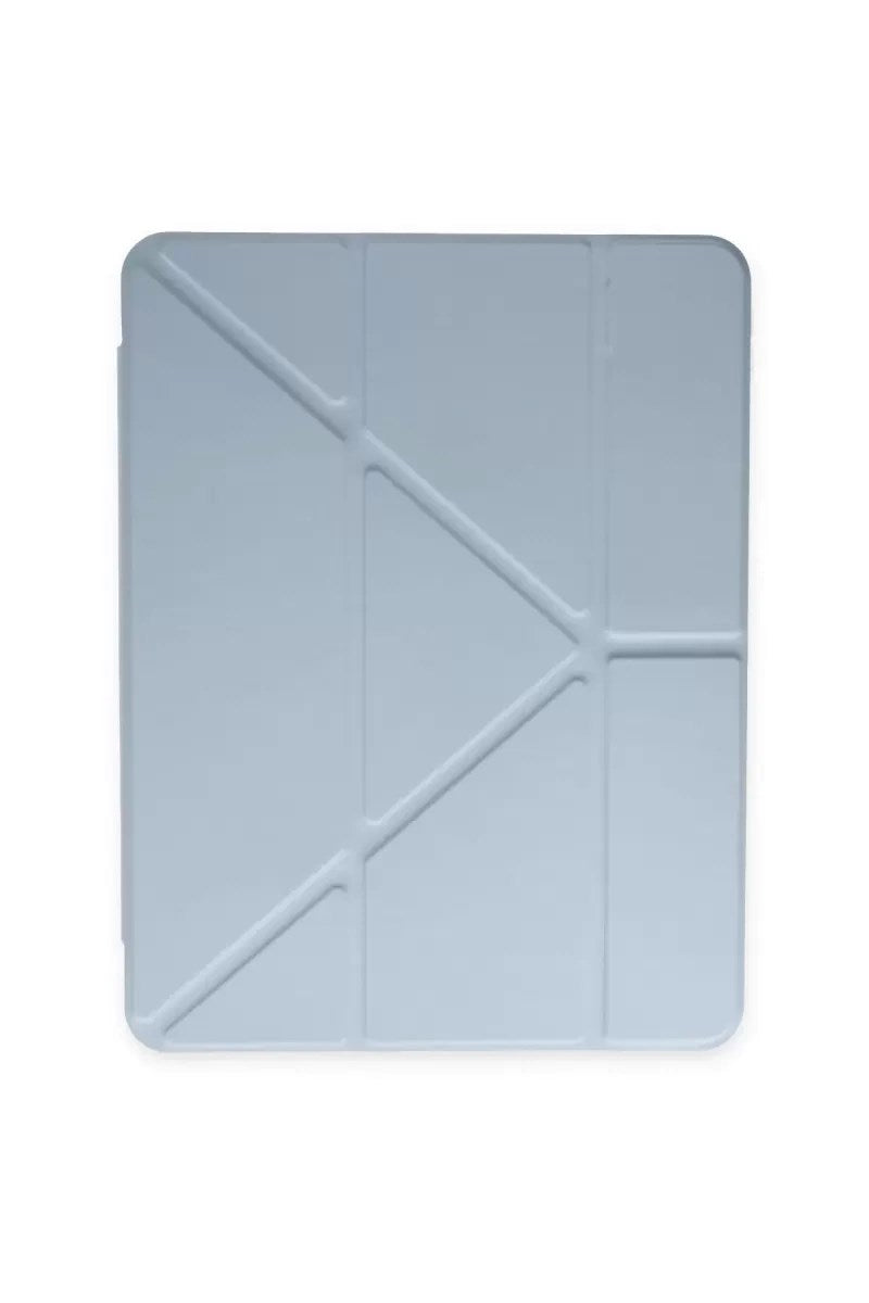 Mey İthalat® iPad 10.2 (8.nesil) Kılıf Kalemlikli Mars Tablet Kılıfı - Mavi
