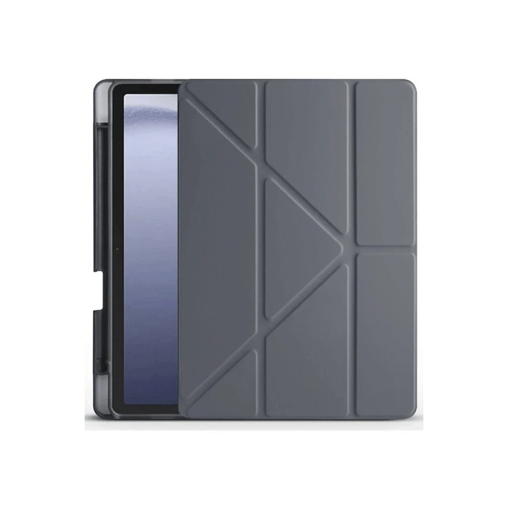 Mey İthalat® Huawei Honor Pad X9 11.5 Kılıf Kalemlikli Mars Tablet Kılıfı - Koyu Gri