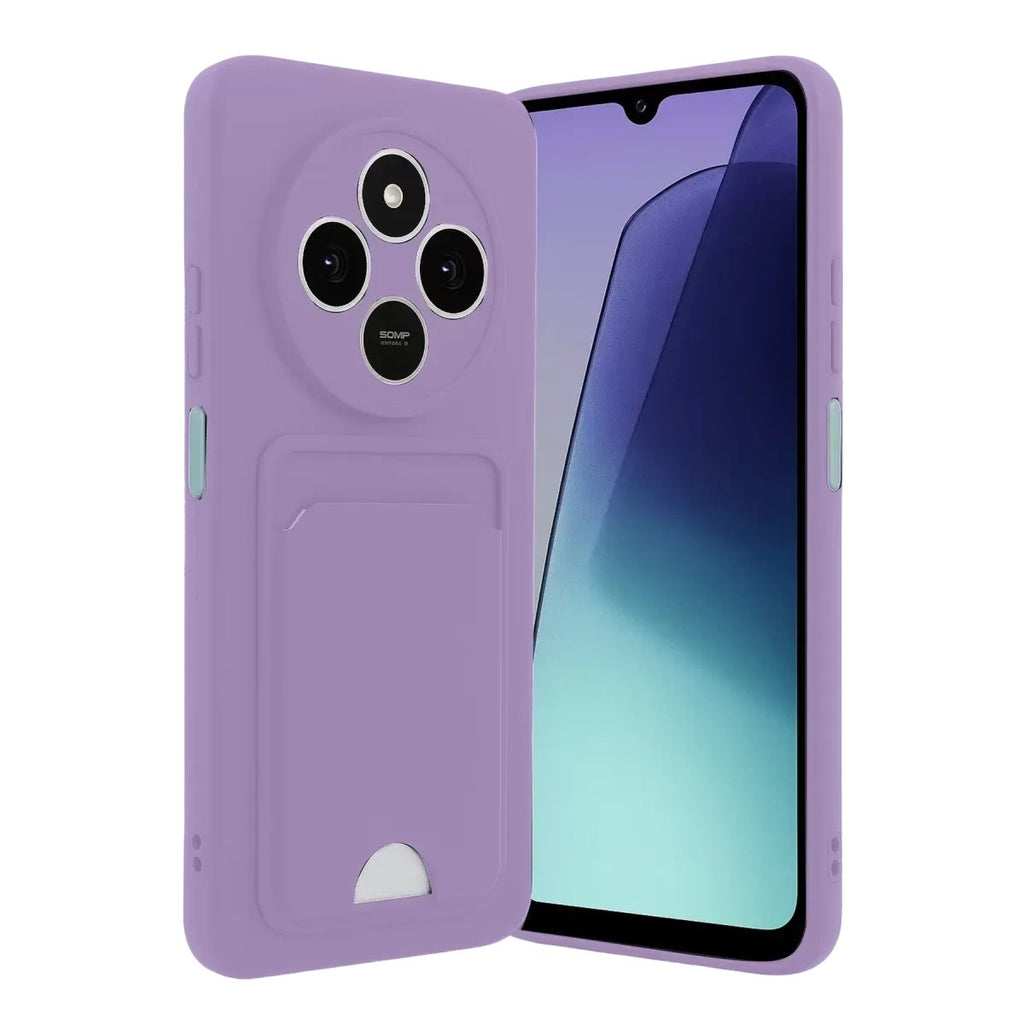 Mey İthalat® Redmi 14C Kelvin Kartvizitli Silikon - Lila