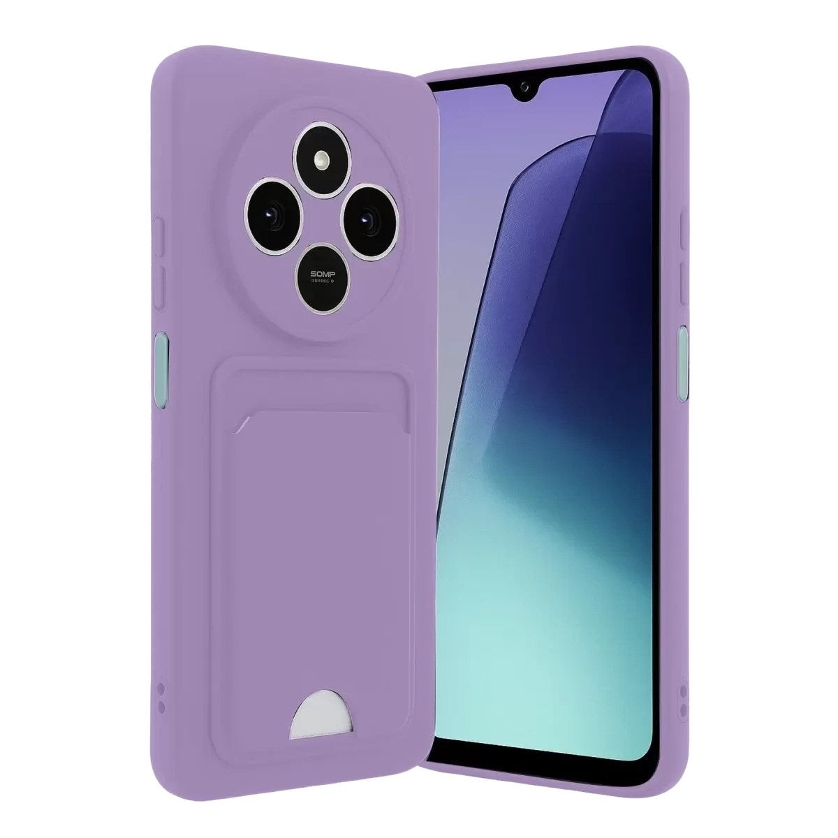 Mey İthalat® Redmi 14C Kelvin Kartvizitli Silikon - Lila