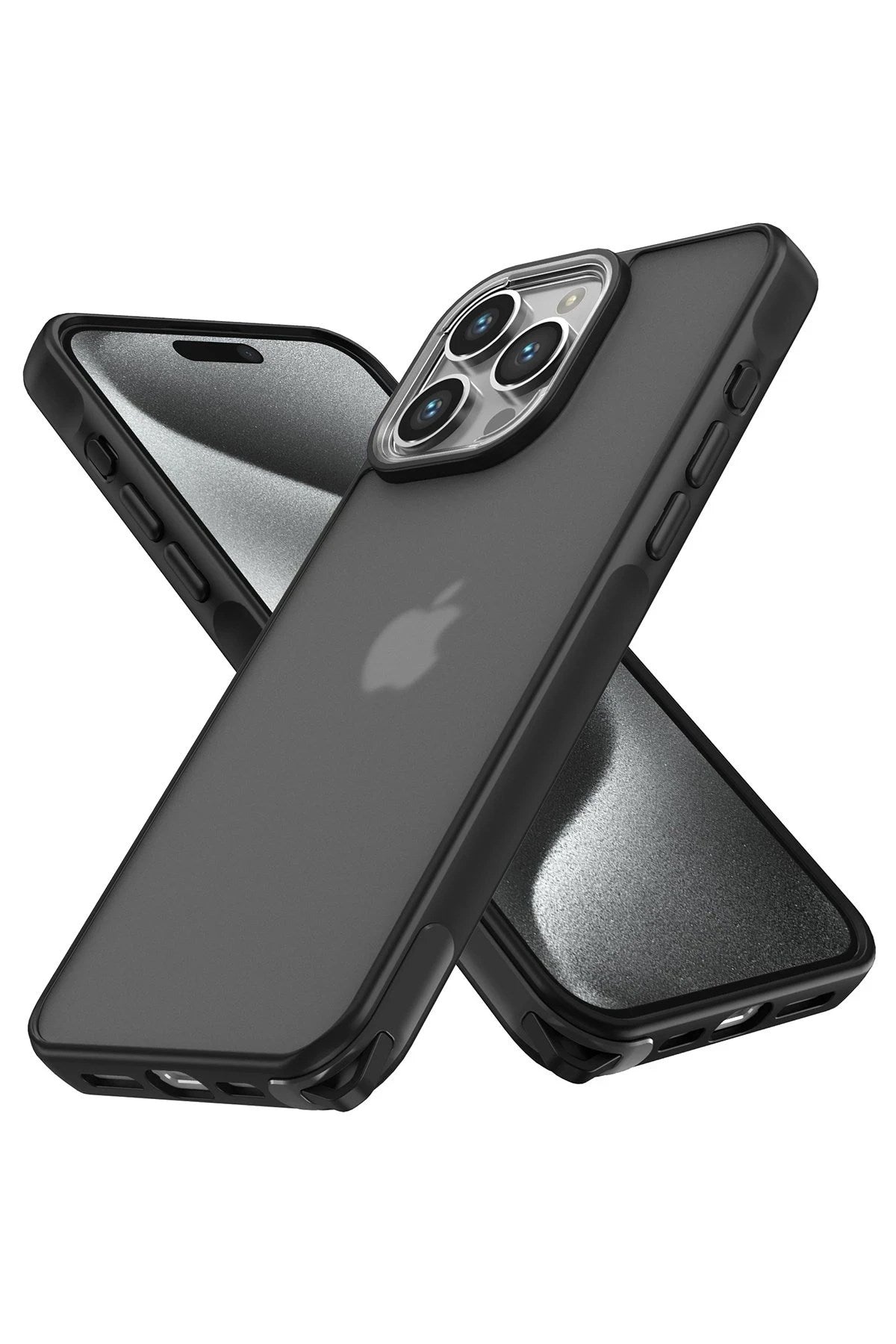 Mey İthalat® iPhone 14 Pro Max Kılıf Elegant Kapak - Siyah