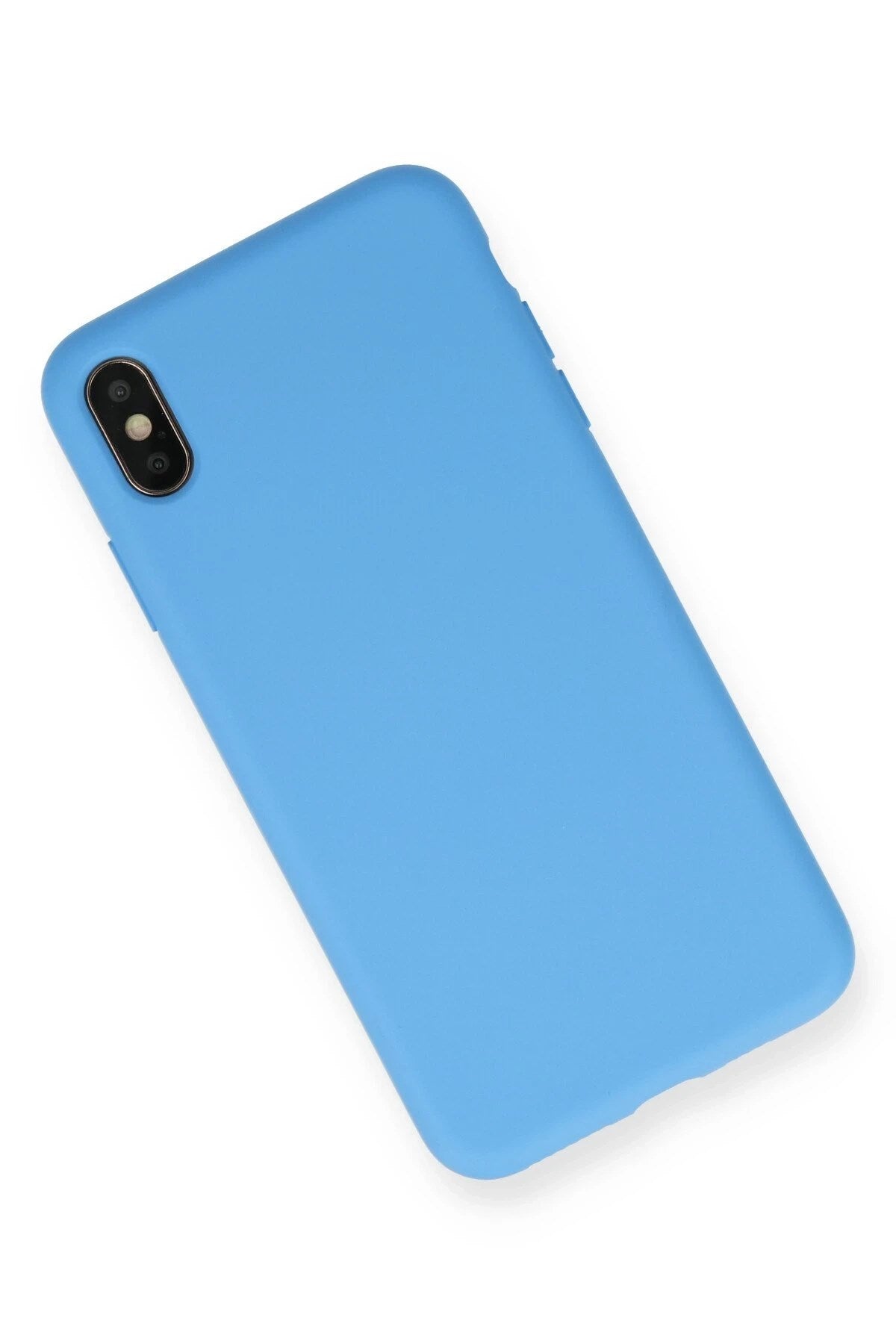 Mey İthalat® iPhone XS Max Kılıf Nano içi Kadife Silikon - Mavi